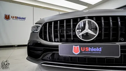 벤츠 GT 43 AMG. 전체 무광 PPF 작업 후 추가 전체 랩핑 시공!ㆍAX 필름. / 충남 천안