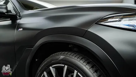 BMW X6 카본 블랙은 블랙이 아닙니다. 진정한 블랙을 위한 무광 전체 컬러 PPF 시공. 유쉴드 천안 본사. / 충남 천안
