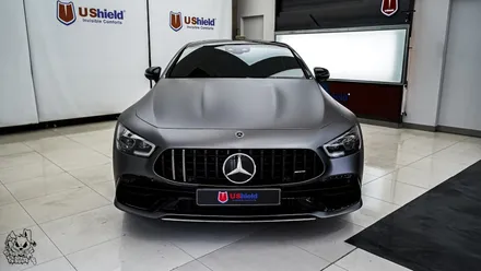 벤츠 GT 43 AMG. 전체 무광 PPF 작업 후 추가 전체 랩핑 시공!ㆍAX 필름. / 충남 천안