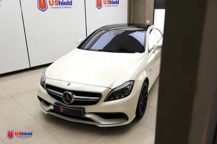 벤츠 CLS63 AMG 유쉴드 바이올렛 썬팅 재시공 / 충남 천안