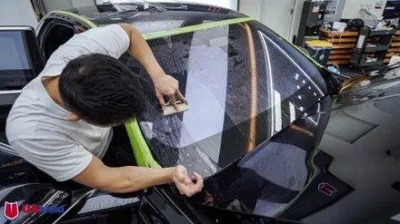 BMW i7. 전체 무광PPF, 유쉴드 바이올렛 썬팅, 윈드쉴드 및 루프가드 열차단PPF 천안 토끼아빠 시공 후기. / 충남 천안