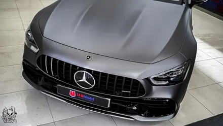 벤츠 GT 43 AMG. 전체 무광 PPF 작업 후 추가 전체 랩핑 시공!ㆍAX 필름. / 충남 천안