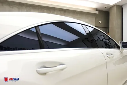 벤츠 CLS63 AMG 유쉴드 바이올렛 썬팅 재시공 / 충남 천안