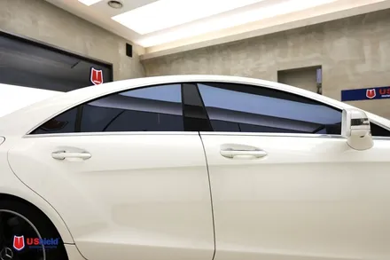 벤츠 CLS63 AMG 유쉴드 바이올렛 썬팅 재시공 / 충남 천안
