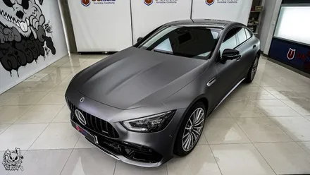 벤츠 GT 43 AMG. 전체 무광 PPF 작업 후 추가 전체 랩핑 시공!ㆍAX 필름. / 충남 천안