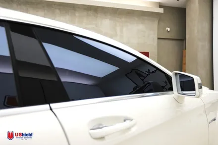 벤츠 CLS63 AMG 유쉴드 바이올렛 썬팅 재시공 / 충남 천안
