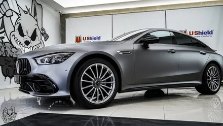 벤츠 GT 43 AMG. 전체 무광 PPF 작업 후 추가 전체 랩핑 시공!ㆍAX 필름. / 충남 천안