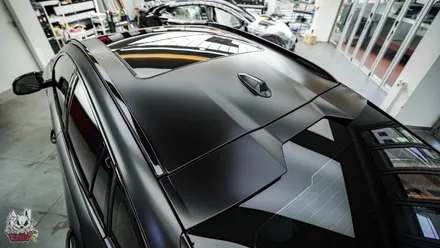 BMW X6 카본 블랙은 블랙이 아닙니다. 진정한 블랙을 위한 무광 전체 컬러 PPF 시공. 유쉴드 천안 본사. / 충남 천안