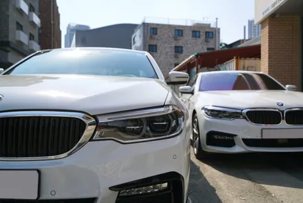 2017 bmw 530i 와 bmw 520d 반전 옆태♪ / 충남 천안