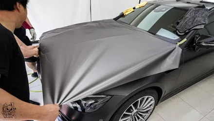 벤츠 GT 43 AMG. 전체 무광 PPF 작업 후 추가 전체 랩핑 시공!ㆍAX 필름. / 충남 천안