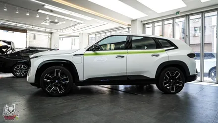 BMW XM 진리의 흑간지, 사틴 블랙 전체 랩핑. 천안 유쉴드 본사. / 충남 천안
