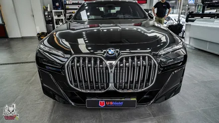 BMW 7시리즈 750e 하이브리드 전체PPF, 썬팅, 윈드쉴드, 크롬죽이기 등 천안 유쉴드 본사 풀패키지 시공. / 충남 천안