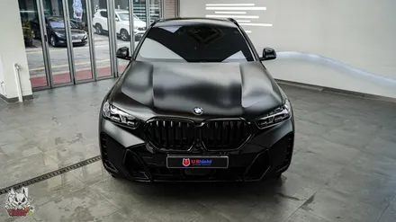 BMW X6 카본 블랙은 블랙이 아닙니다. 진정한 블랙을 위한 무광 전체 컬러 PPF 시공. 유쉴드 천안 본사. / 충남 천안