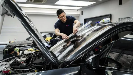 BMW 7시리즈 750e 하이브리드 전체PPF, 썬팅, 윈드쉴드, 크롬죽이기 등 천안 유쉴드 본사 풀패키지 시공. / 충남 천안