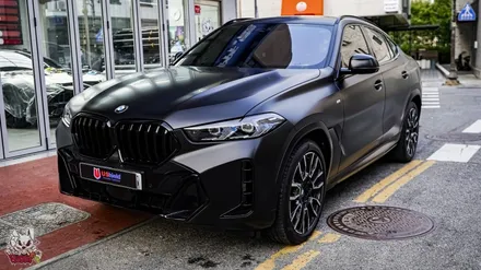 BMW X6 카본 블랙은 블랙이 아닙니다. 진정한 블랙을 위한 무광 전체 컬러 PPF 시공. 유쉴드 천안 본사. / 충남 천안