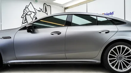 벤츠 GT 43 AMG. 전체 무광 PPF 작업 후 추가 전체 랩핑 시공!ㆍAX 필름. / 충남 천안
