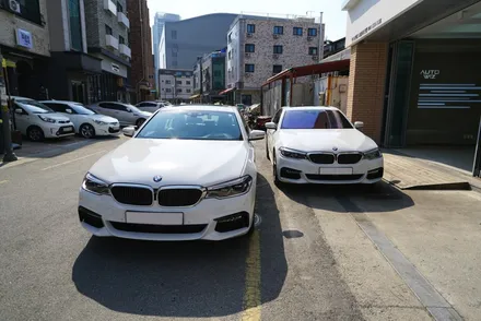 2017 bmw 530i 와 bmw 520d 반전 옆태♪ / 충남 천안
