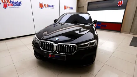 bmw 530i 스타일리쉬한 자동차썬팅 유쉴드 바이올렛 시공 / 충남 천안