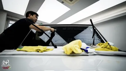 벤츠 지바겐 G63 AMG 윈드쉴드. 박리없이 견고한 엑소쉴드 시공! 천안 토끼아빠. / 충남 천안