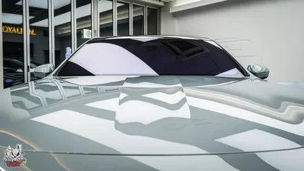BMW 7시리즈 i7. 스킨프로 전체PPF, 바이올렛 썬팅, 윈드쉴드, 크롬죽이기 시공. 천안 유쉴드 본사. / 충남 천안