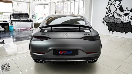 벤츠 GT 43 AMG. 전체 무광 PPF 작업 후 추가 전체 랩핑 시공!ㆍAX 필름. / 충남 천안