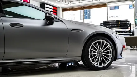 벤츠 GT 43 AMG. 전체 무광 PPF 작업 후 추가 전체 랩핑 시공!ㆍAX 필름. / 충남 천안