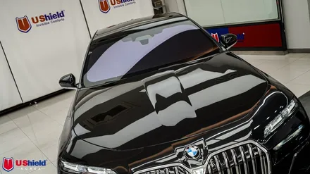 BMW 7시리즈 740D. 전체 PPF, 유쉴드 바이올렛, 스카이 썬팅 시공. / 충남 천안