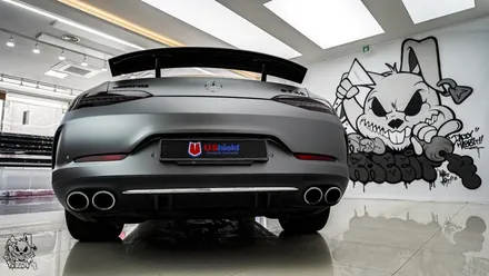 벤츠 GT 43 AMG. 전체 무광 PPF 작업 후 추가 전체 랩핑 시공!ㆍAX 필름. / 충남 천안