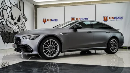 벤츠 GT 43 AMG. 전체 무광 PPF 작업 후 추가 전체 랩핑 시공!ㆍAX 필름. / 충남 천안