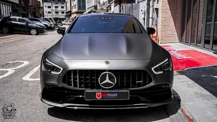 벤츠 GT 43 AMG. 전체 무광 PPF 작업 후 추가 전체 랩핑 시공!ㆍAX 필름. / 충남 천안