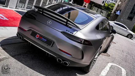 벤츠 GT 43 AMG. 전체 무광 PPF 작업 후 추가 전체 랩핑 시공!ㆍAX 필름. / 충남 천안