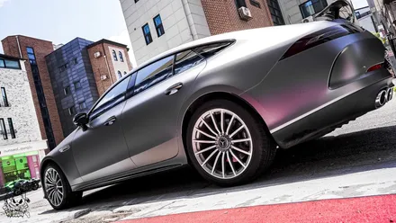 벤츠 GT 43 AMG. 전체 무광 PPF 작업 후 추가 전체 랩핑 시공!ㆍAX 필름. / 충남 천안