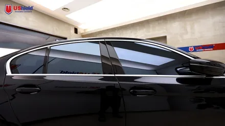 bmw 530i 스타일리쉬한 자동차썬팅 유쉴드 바이올렛 시공 / 충남 천안