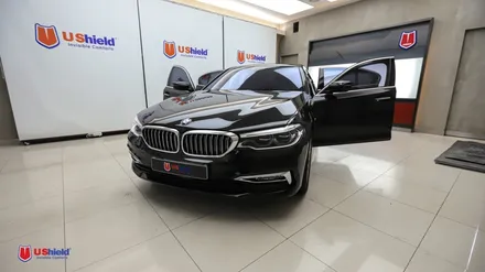 BMW 5시리즈 썬팅 재시공, 특색을 원할때 유쉴드 바이올렛 / 충남 천안