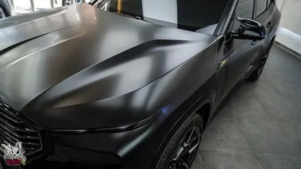 BMW XM 진리의 흑간지, 사틴 블랙 전체 랩핑. 천안 유쉴드 본사. / 충남 천안