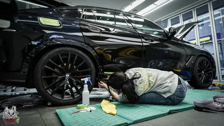 흑간지, 진정한 블랙은 이래야 합니다. BMW X6 전체 블랙 PPF 시공. 천안 유쉴드 본사. / 충남 천안