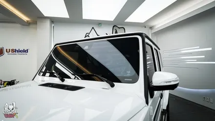 벤츠 지바겐 G63 AMG 윈드쉴드. 박리없이 견고한 엑소쉴드 시공! 천안 토끼아빠. / 충남 천안