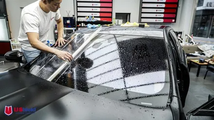 BMW 7시리즈 i7 윈드쉴드, 무광 PPF 재시공. 유쉴드 천안 본사. / 충남 천안