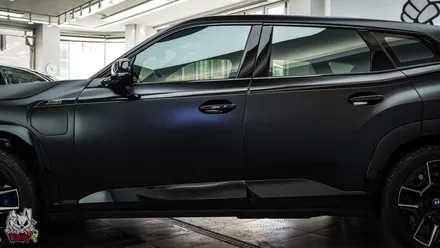 BMW XM 진리의 흑간지, 사틴 블랙 전체 랩핑. 천안 유쉴드 본사. / 충남 천안