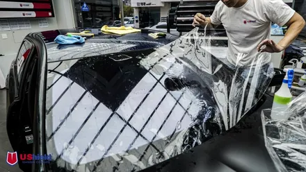 BMW 7시리즈 i7 윈드쉴드, 무광 PPF 재시공. 유쉴드 천안 본사. / 충남 천안