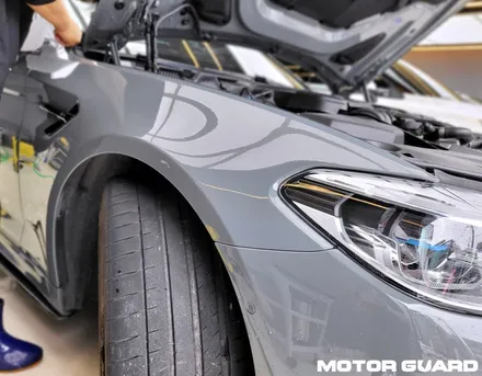 대전 BMW M5 사고 후 손상 된 PPF와 카바차 유광 PPF 재시공 작업! / 동구 가양동