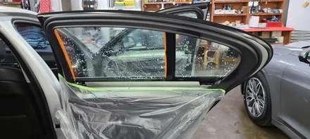 BMW 528i 썬팅 레전드 MR 블루반사필름 시공 후기~^^ / 동구 가양동
