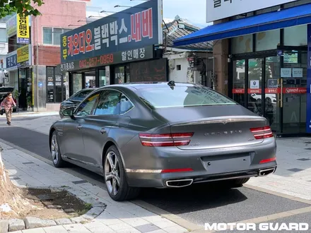 제네시스 G80 마칼루 그레이 도장, 실내 가죽코팅 세라믹프로 시공 / 동구 가양동