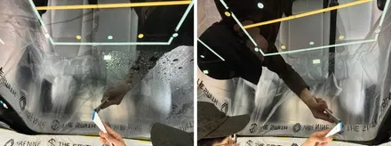 화이트에 비반사 블랙이 이렇게 잘 어울렸다니..간지나네요. / 시흥시 미산동