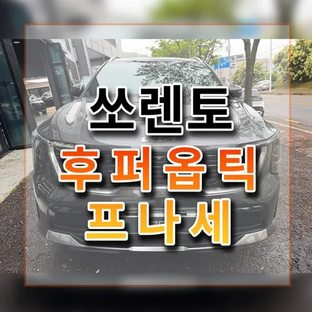 쏘렌토 인터스텔라 그레이 반사 비반사 고민끝에 역시 프나세네요~ / 시흥시 미산동