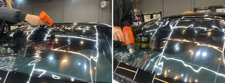 화이트색상에  골드그린빛 살짝도는 필름 찾고있었는데..딱이네요. / 시흥시 미산동