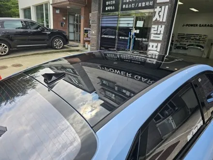 인천 루프스킨 아반떼 N 라인 PET 원단 고광택 피아노 블랙 시공 / 인천 논현동