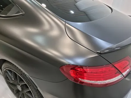 벤츠 c 클래스 AMG 전체랩핑  인천 벤츠 사틴 블랙 전체 랩핑 / 인천 논현동