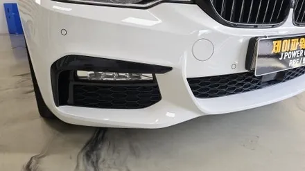 (인천랩핑)  앞 범퍼  3M 카본 포인트 랩핑  BMW 530i 작업 / 인천 논현동