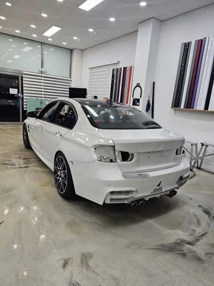 인천랩핑  BMW 3시리즈 수명이 끝난 랩핑 제거 후 재시공 / 인천 논현동